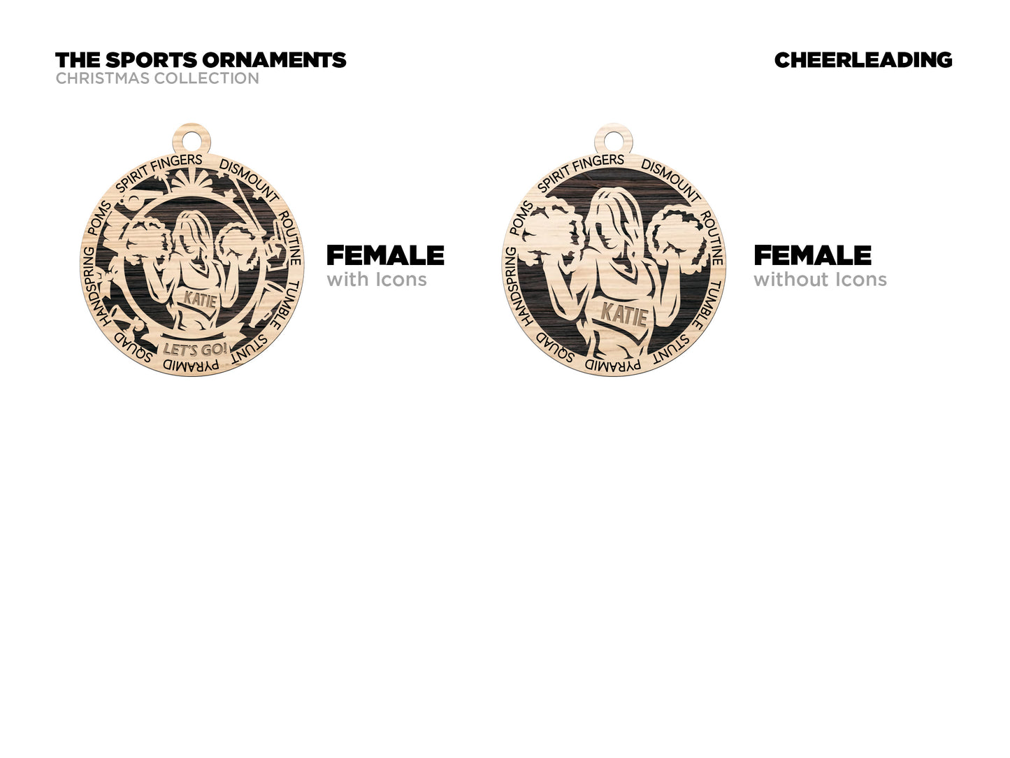 Cheerleading Ornaments