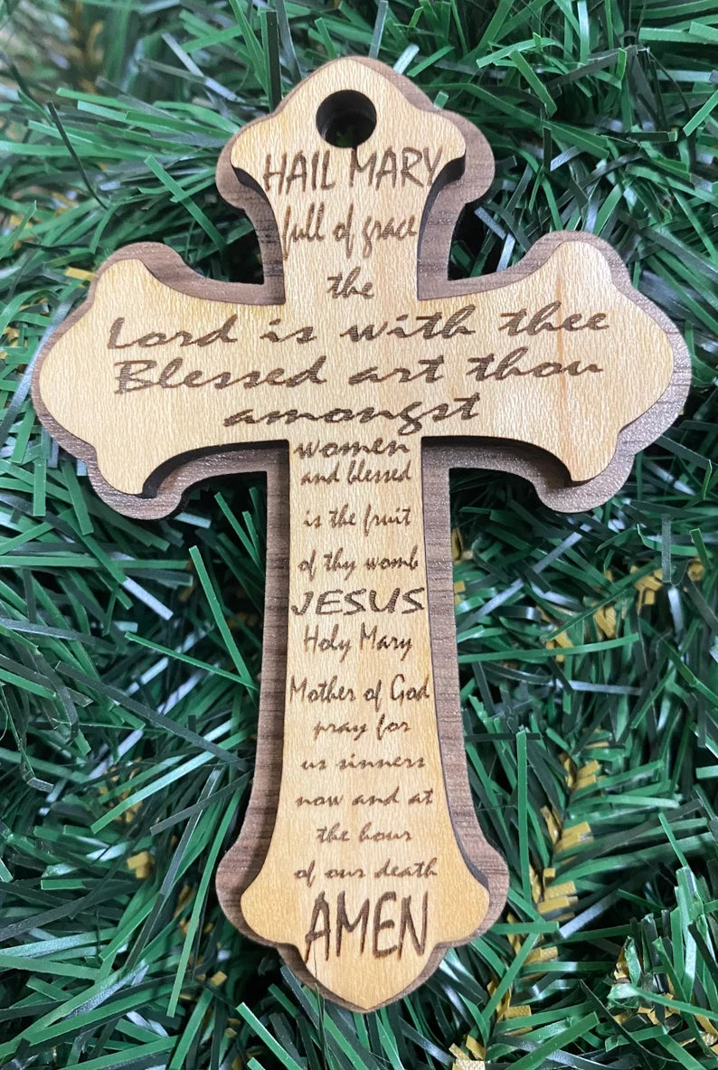 Prayer Cross Ornament