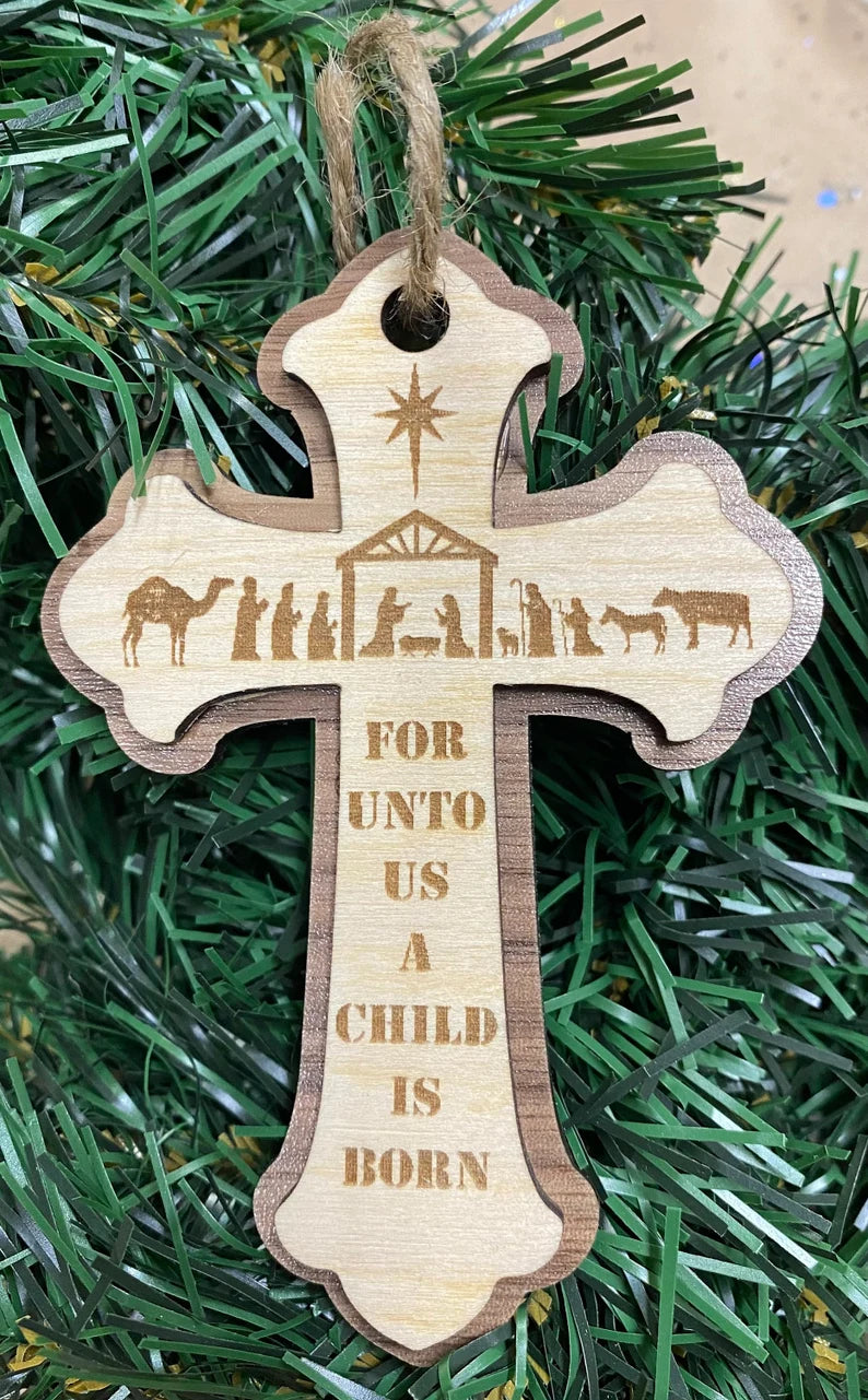 Prayer Cross Ornament